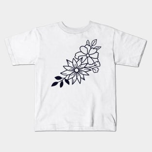 Woman Flowers Kids T-Shirt